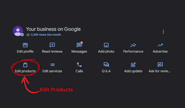Editing Products On Your Google Business Profile