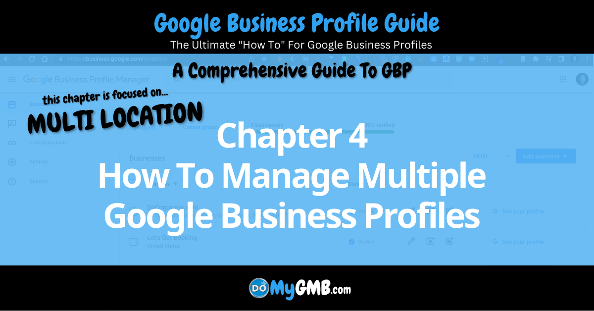 Google Business Profile Guide Chapter 4 How To Manage Multiple Google Business Profiles