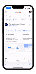 Google Business Profile Mobile