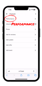 Performance Section mobile