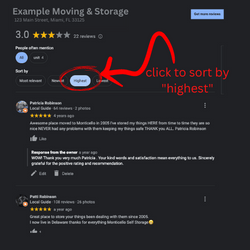 Sort by Highest Reviews