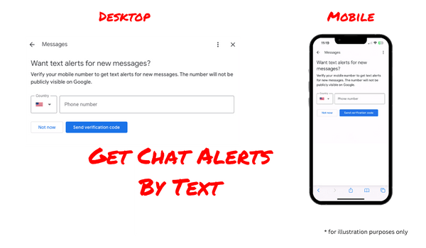 Carousel Get Chat Alerts By Text